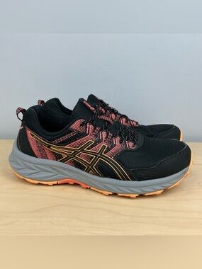 Asics Women’s Size 11.0 Gel-Venture 9 Black Multicolor Athletic Running Shoes